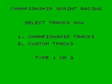 Championship Sprint (USA) screen shot game playing